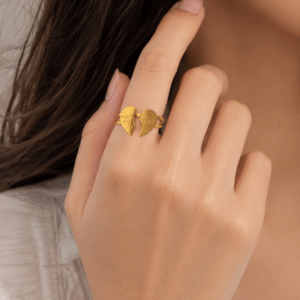 Forever Love broken heart adjustable ring