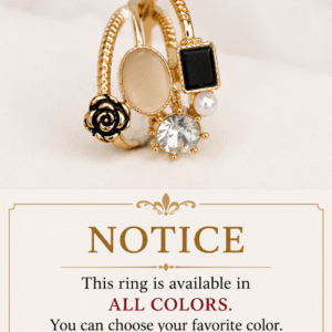 Ring available in all colors notice for fashion jewelry