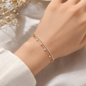 Silver Double Layer Bracelet